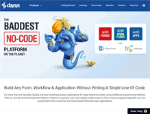 Tablet Screenshot of claysys.com